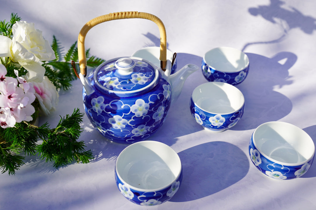 Ume no Kumo — Handcrafted Japanese Tea Set (6-Piece)