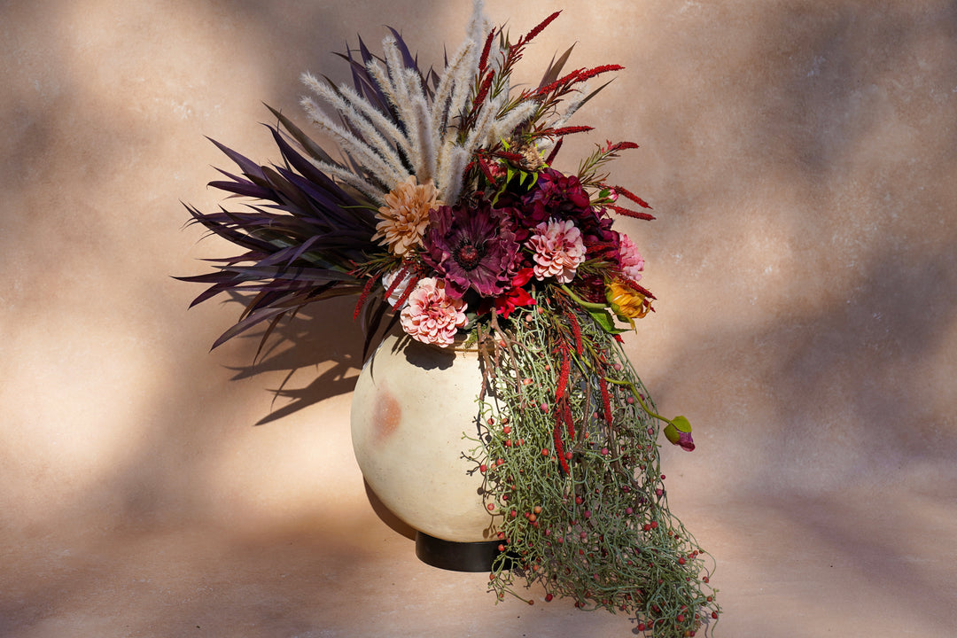 The Crimson Bloom Sculpture