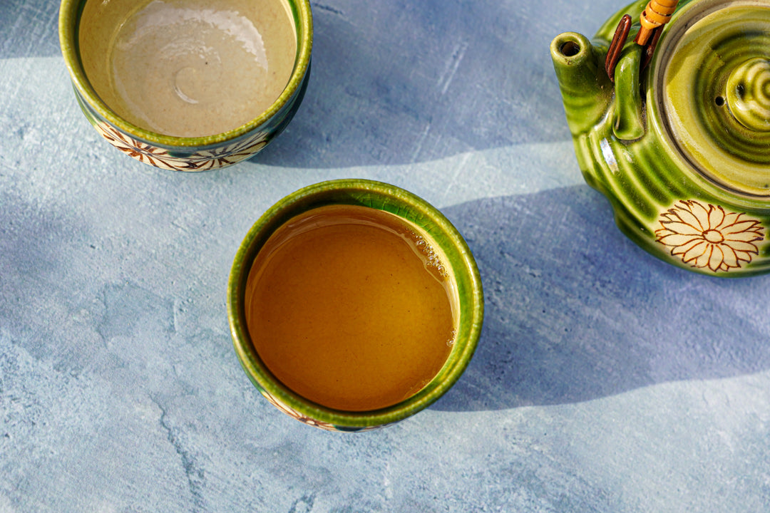 Verdant Kiln — Handcrafted Japanese Tea Set (7-Piece)