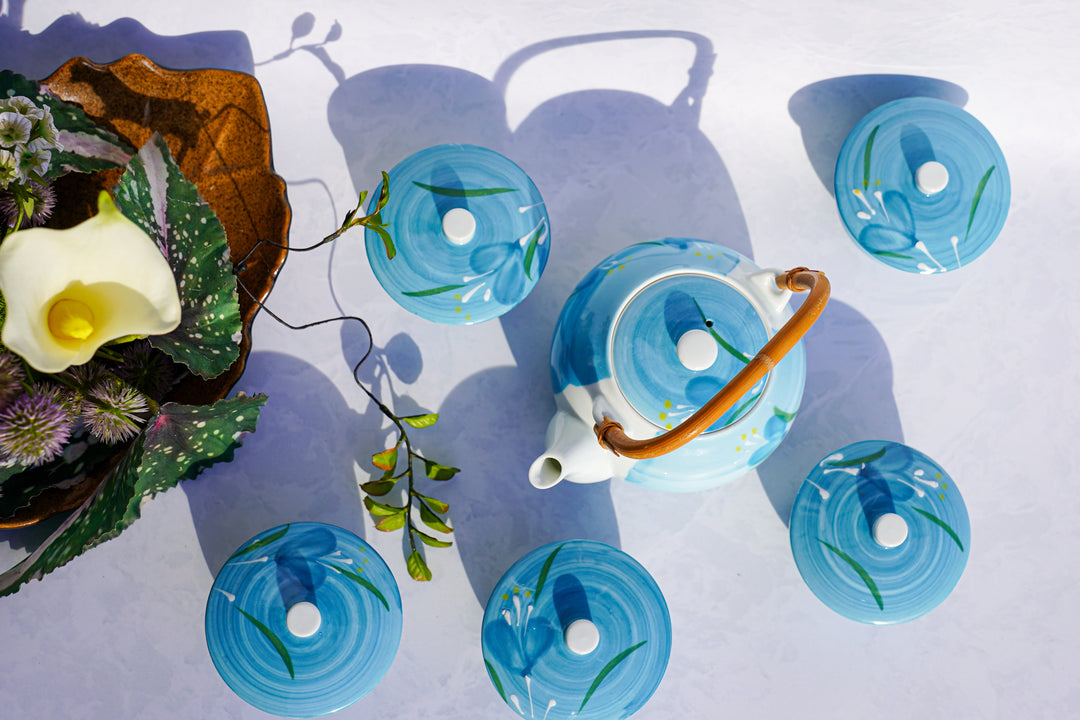 Mizu no Hikari — Handcrafted Japanese Tea Set (6-Piece)