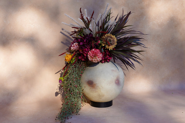 The Crimson Bloom Sculpture