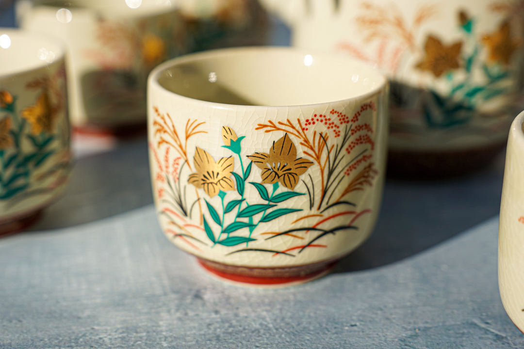 Autumn Whisper — Hand-Painted Japanese Tea Set (11-Piece)