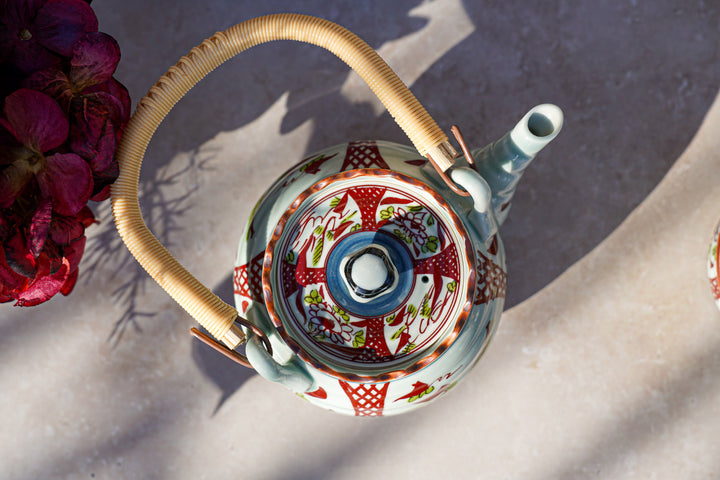 Kōshoku Celebration — Hand-Painted Japanese Tea Set (11-Piece)