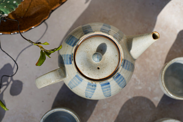 Aoi no Shima — Japanese Ceramic Tea Set (5-Piece)