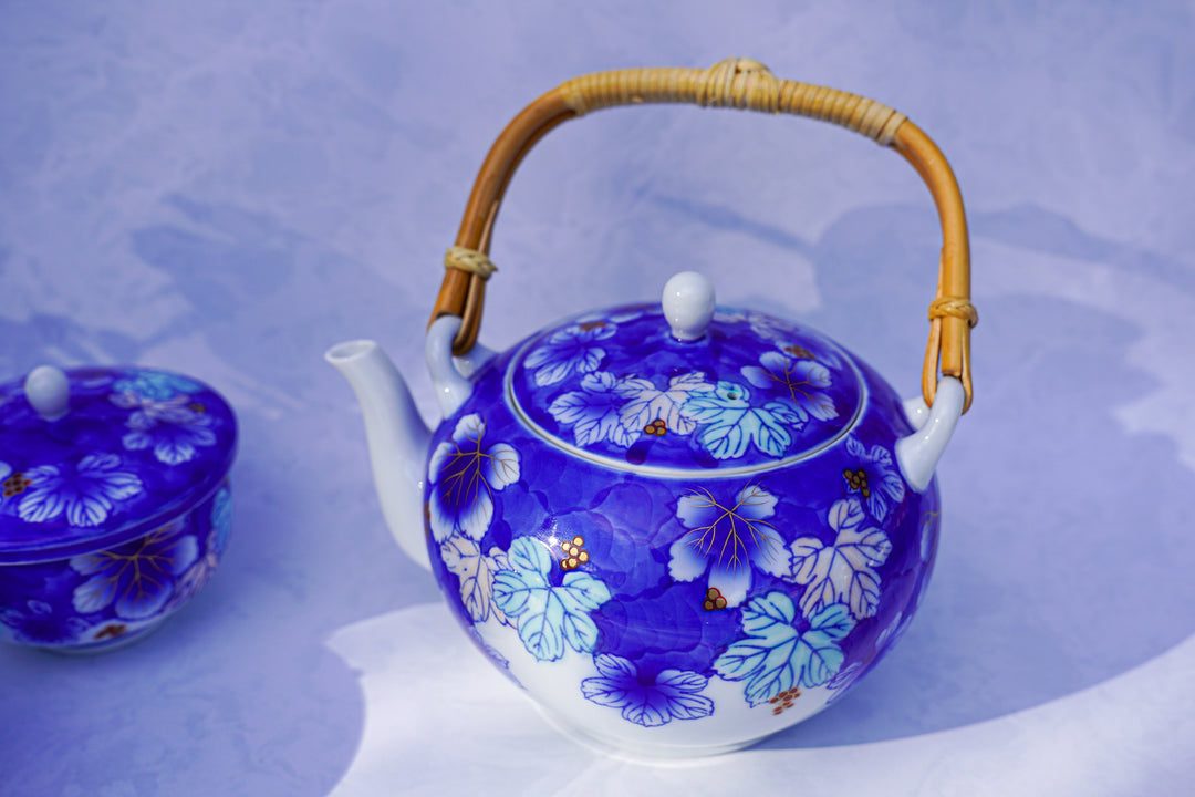 Aoi Botan — Handcrafted Japanese Tea Set (6-Piece)