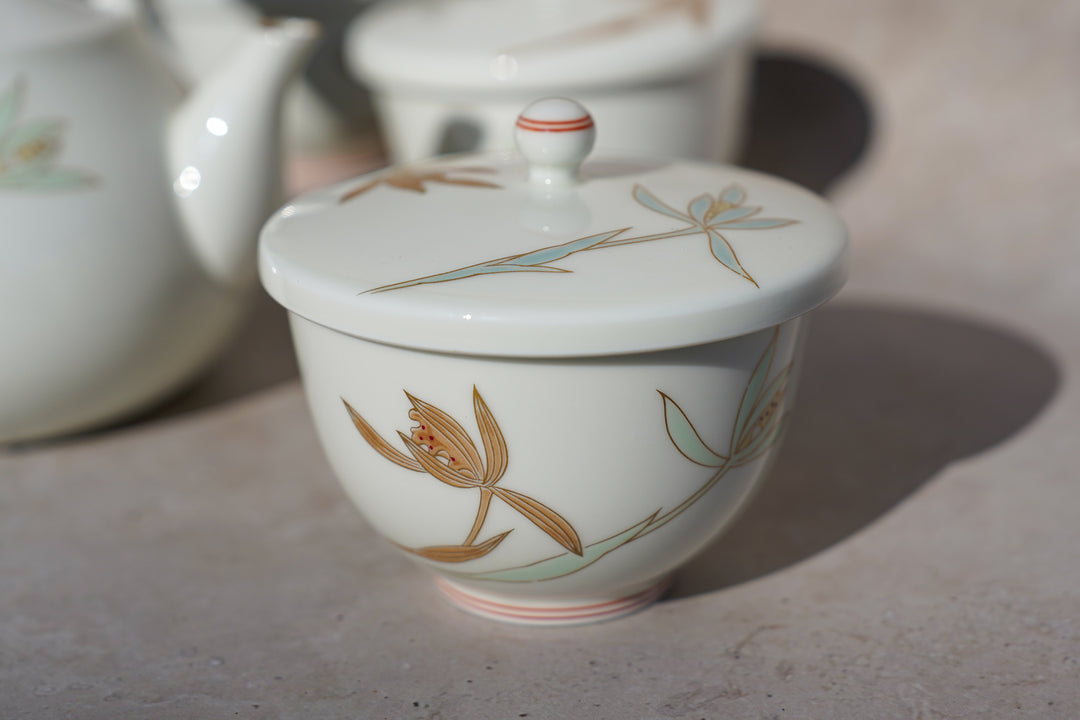 Sasame no Kage — Japanese Porcelain Tea Set (6-Piece)