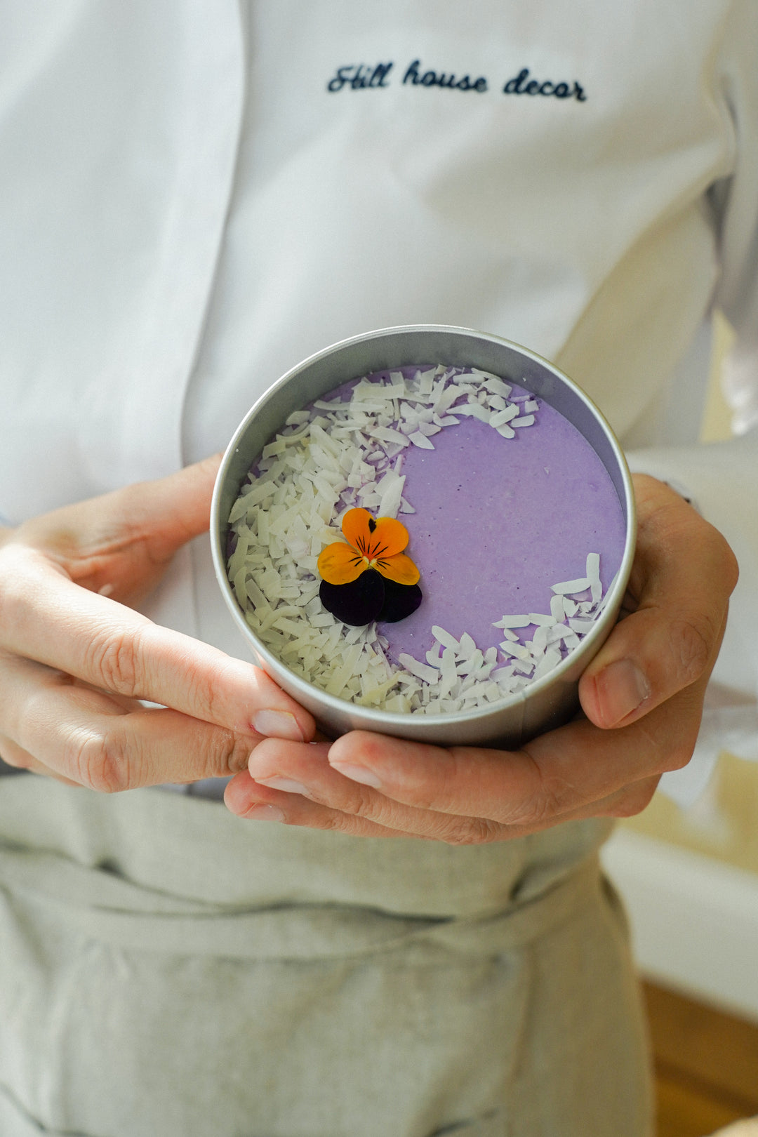 Taro & coconut Mousse