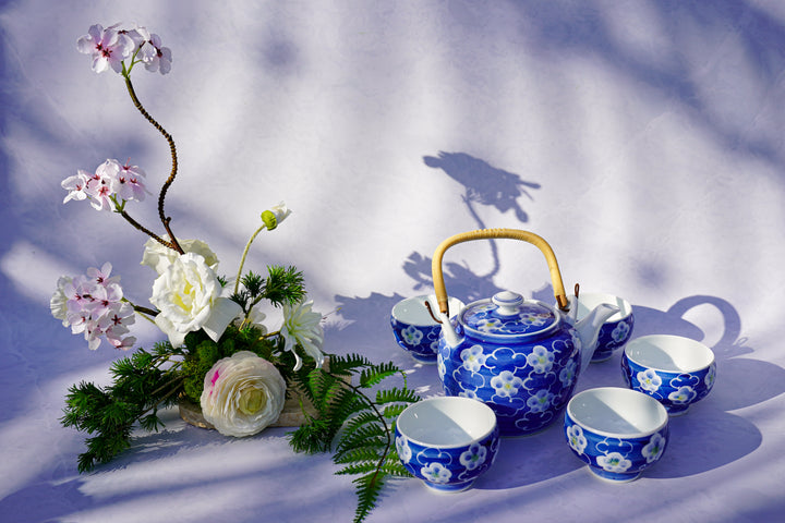 Ume no Kumo — Handcrafted Japanese Tea Set (6-Piece)