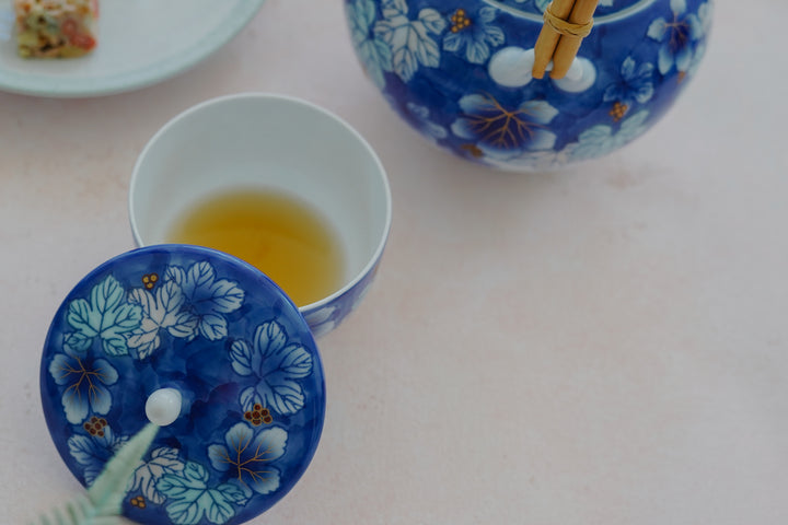 Aoi Botan — Handcrafted Japanese Tea Set (6-Piece)