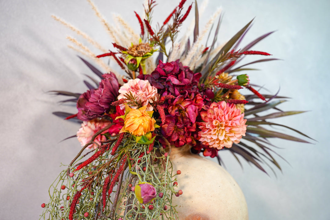 The Crimson Bloom Sculpture