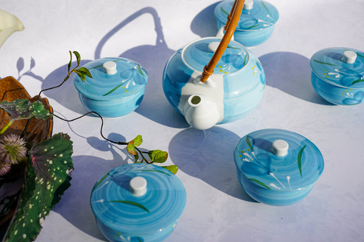 Mizu no Hikari — Handcrafted Japanese Tea Set (6-Piece)