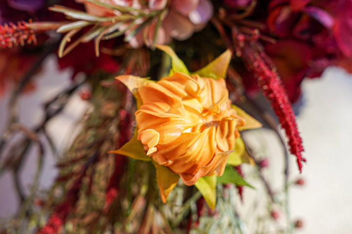 The Crimson Bloom Sculpture