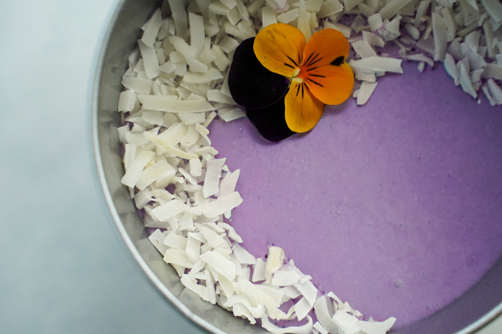 Taro & coconut Mousse