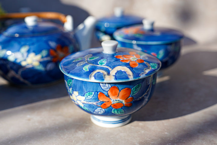 Aozora Blossom — Handcrafted Japanese Tea Set (6-Piece)