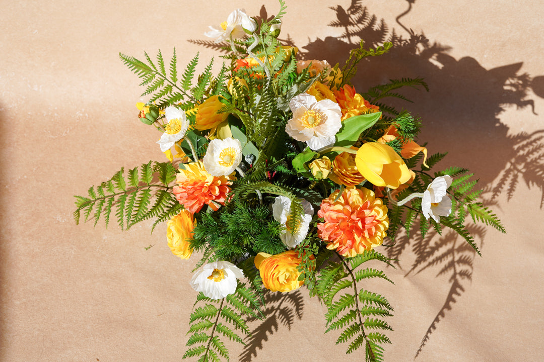 Golden Garden Vase