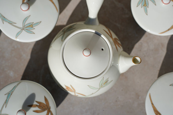 Sasame no Kage — Japanese Porcelain Tea Set (6-Piece)