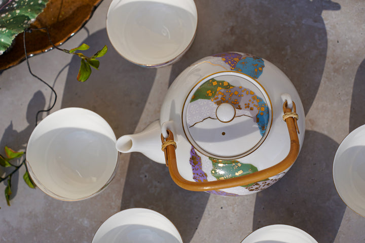 Keshiki no Utsuroi — Japanese Porcelain Tea Set (6-Piece)