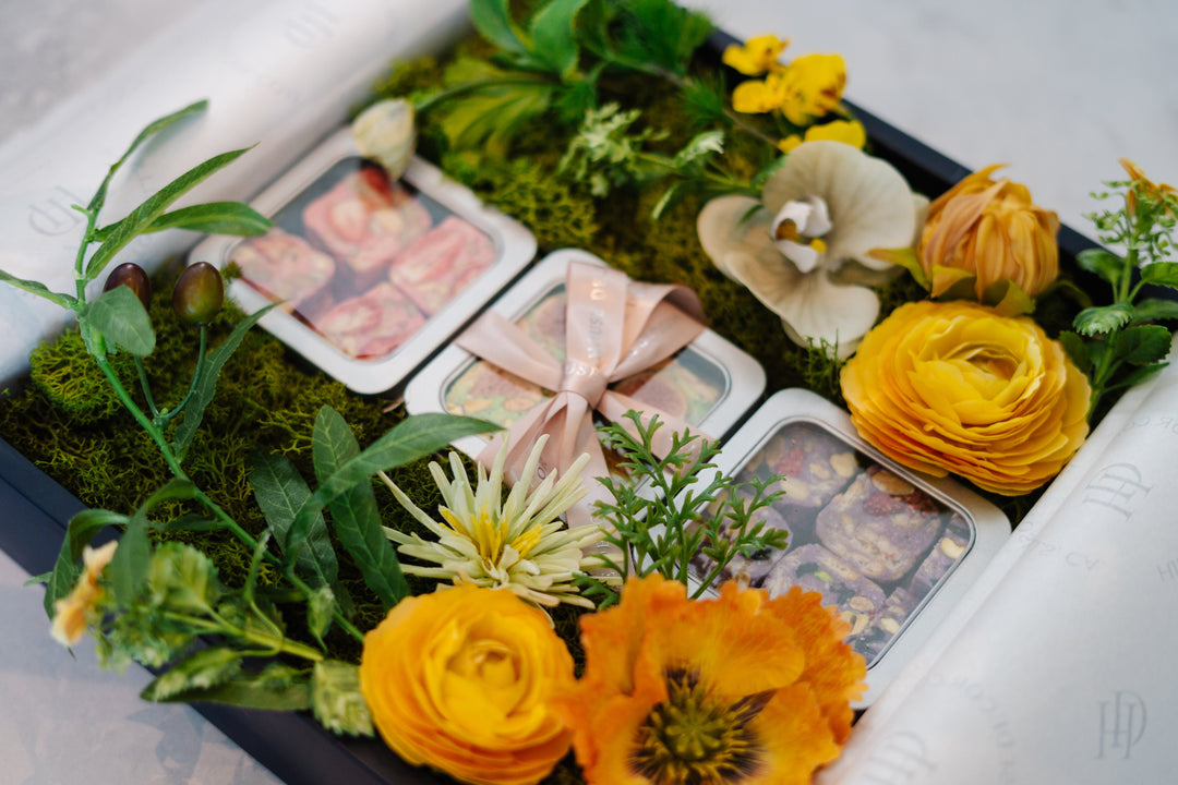 Golden Garden Nougat Box