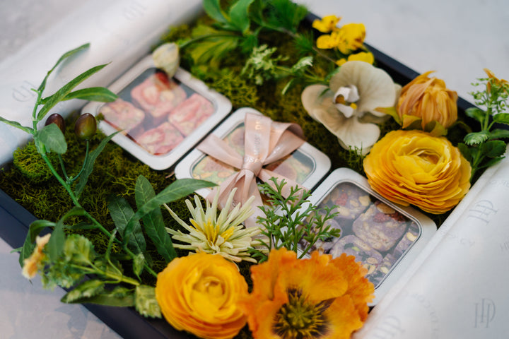 Golden Garden Nougat Box