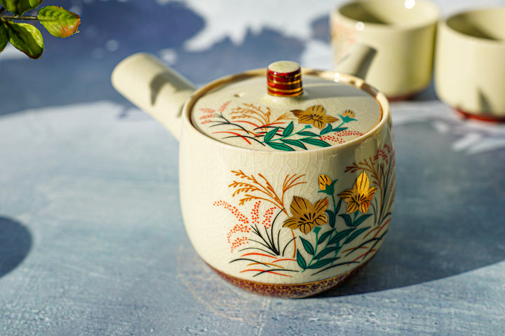 Autumn Whisper — Hand-Painted Japanese Tea Set (11-Piece)