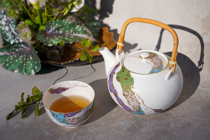 Keshiki no Utsuroi — Japanese Porcelain Tea Set (6-Piece)