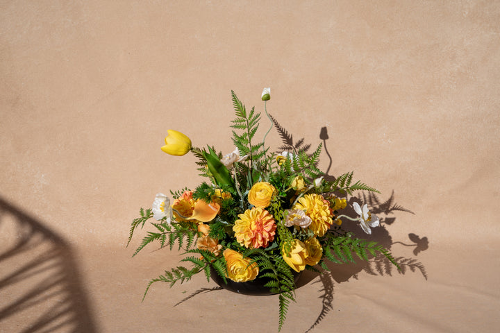 Golden Garden Vase