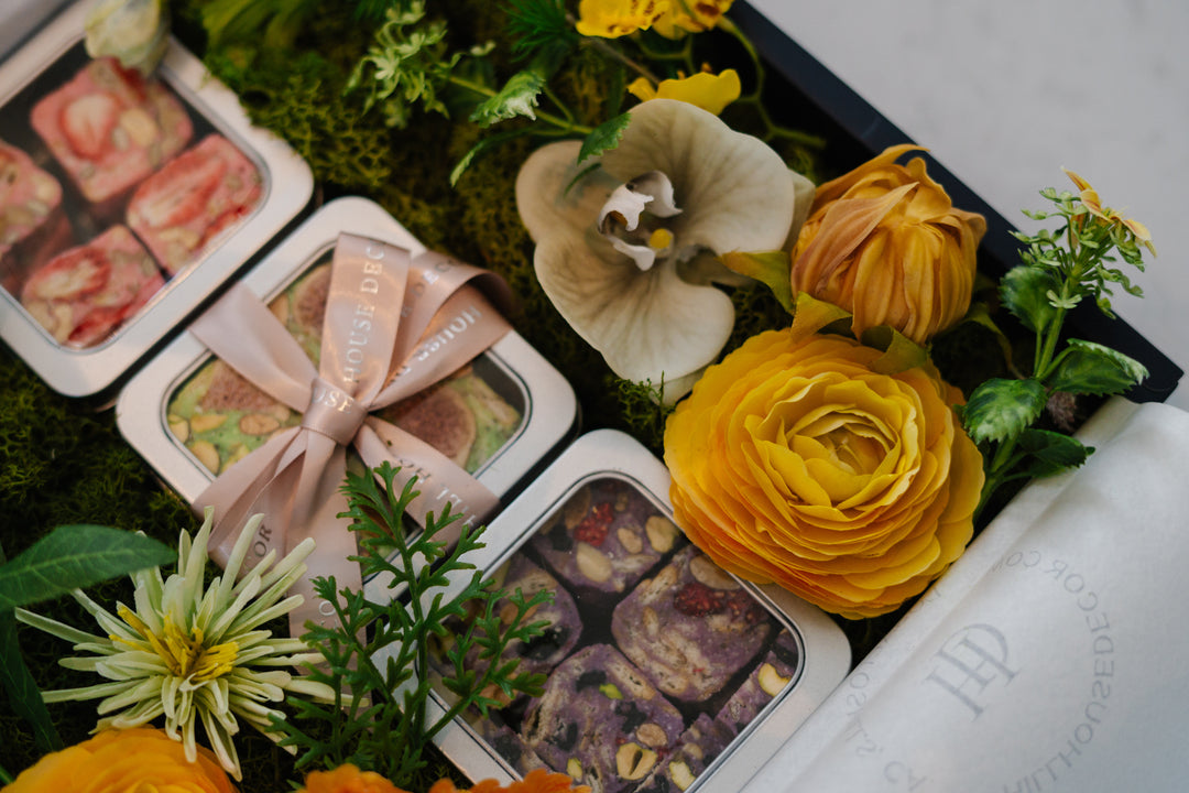 Golden Garden Nougat Box