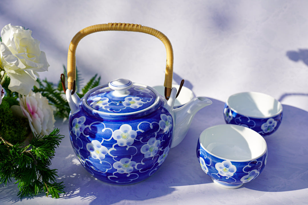 Ume no Kumo — Handcrafted Japanese Tea Set (6-Piece)