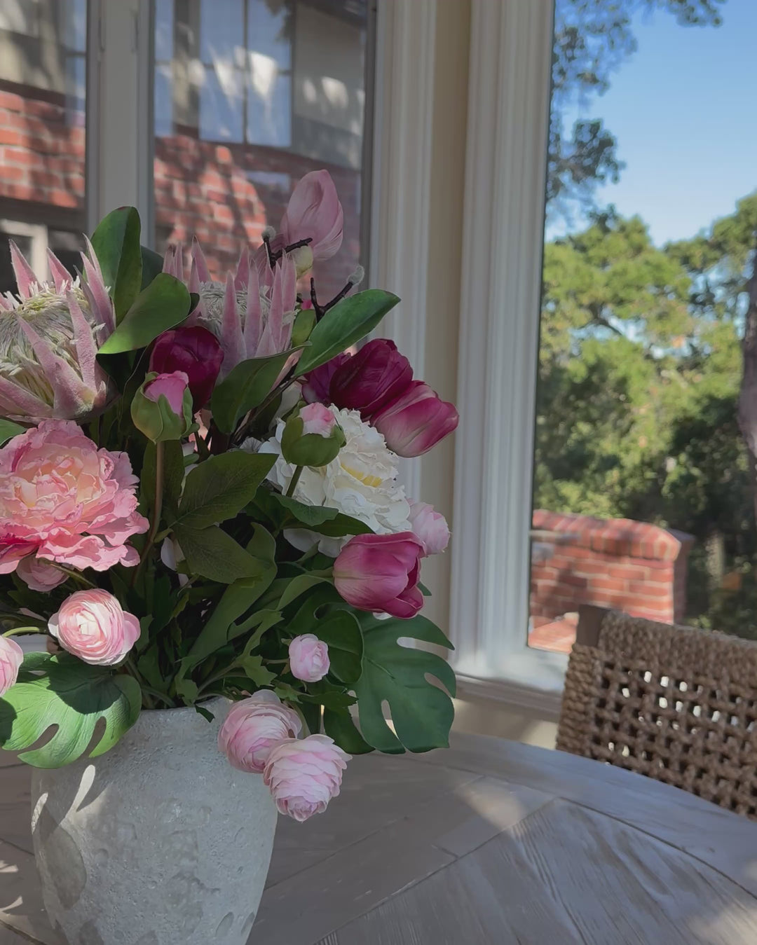 Protea in pink