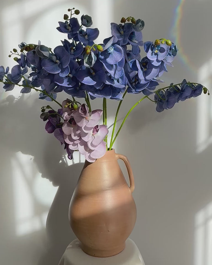 Cashmere vase and orchid